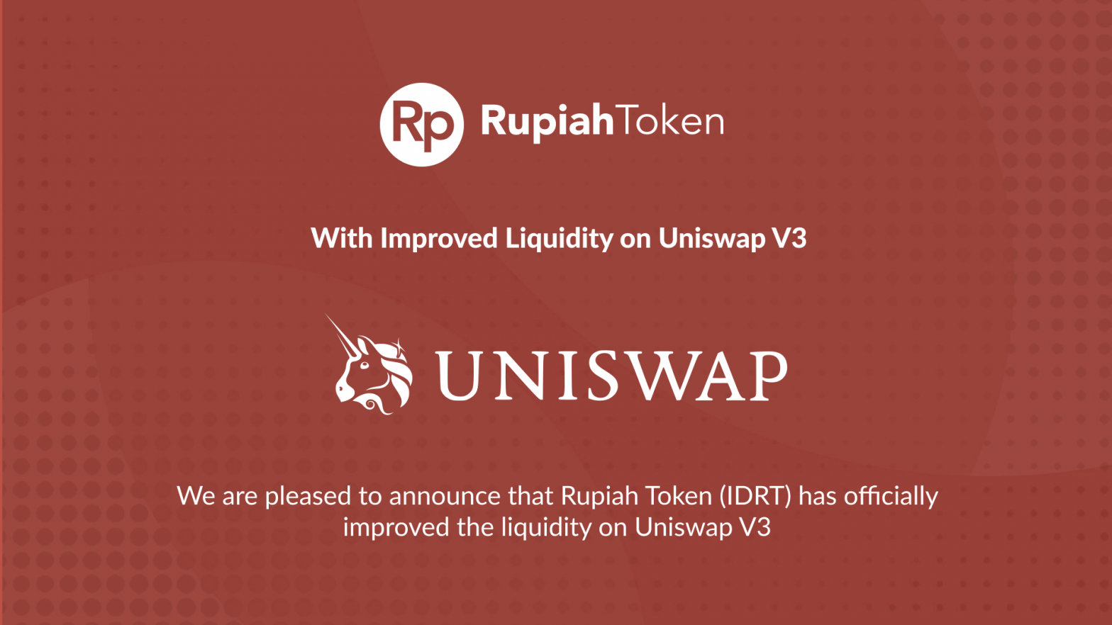 IDRT UniSwap V3 Rupiah Token